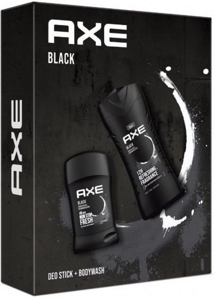 Axe Black 3v1 sprchový gel 250 ml + deostick 50 ml dárková sada