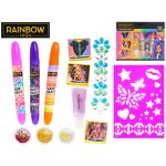 RAINBOW HIGH Třpytivé vlasové studio barevné křídy s ozdobami na vlasy – Zboží Dáma