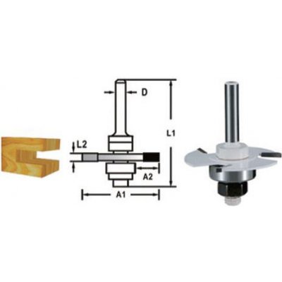 Makita D-48985 kotoučová fréza s ložiskem 12 mm – HobbyKompas.cz