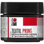 Tiskařská barva Marabu Textil Print 100 ml černá – Zboží Dáma