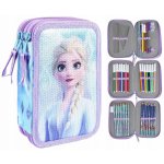 CurePink trojdílné pouzdro Frozen II|Ledové království 13 x 20 x 7 cm – Zboží Mobilmania