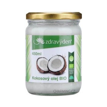 Zdravý den Kokosový olej 100% panenský Bio 450 ml