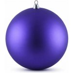 DECOLED Velká vánoční ozdoba 40 cm plastová koule fialová matná – Hledejceny.cz