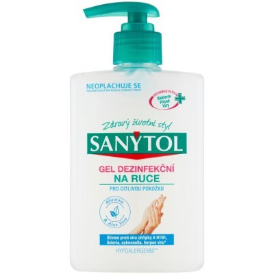 Marca Sanytol dezinfekční gel na ruce hypoalergenní 250 ml – Zboží Mobilmania