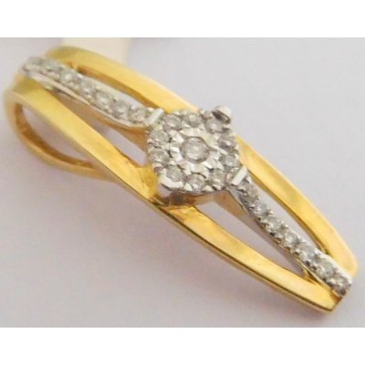 Klenoty Budín zlatý diamantový přívěsek s diamanty 3820895