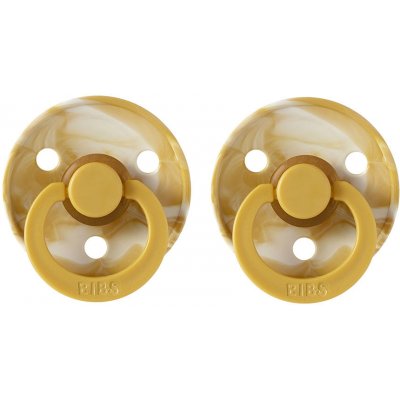 Bibs Colour přírodní kaučuk 2ks tie dye/Mustard+ivory – Zboží Dáma