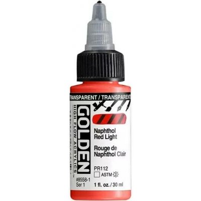 Akryl Golden High Flow 30 ml 8558 Transparent Naphthol Red Light – Hledejceny.cz
