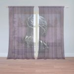 Sablio Záclony BLACK PANTHER z profilu Fialový mlhavý: 2ks 150x250cm – Hledejceny.cz
