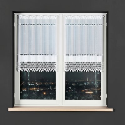 Dekorační metrážová vitrážová záclona MARTA - VERA bílá výška 80 cm MyBestHome – Zboží Dáma