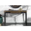 Konzolový stolek LuxD Kathleen 125 x 40 cm černý / zlatý
