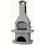 Eneko Zahradní krb Landis s udírnou bílá – Zboží Dáma