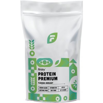 Fit-day Protein Premium Gramáž: 675 g, Příchuť: Lískový oříšek