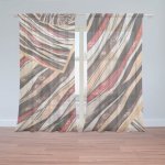 Sablio Záclony Pruhovaný motiv: 2ks 150x250cm – Hledejceny.cz