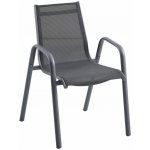 Sunfun Gastro Stohovatelná židle, 68,5 x 57,5 x 88 cm, ocel, textilene, tmavě šedá FCS40444B – Hledejceny.cz