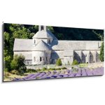 Obraz 1D panorama - 120 x 50 cm - Senanque abbey with lavender field, Provence, France Senanque opatství s levandulem pole, Provence, Francie – Zbozi.Blesk.cz