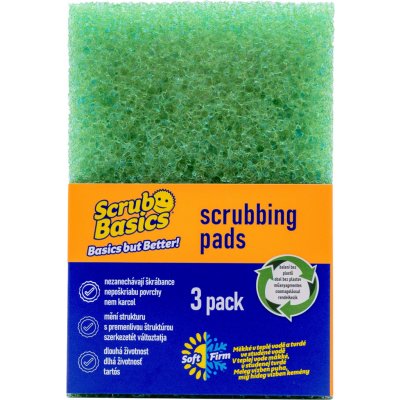 SCRUB DADDY Scrub Basics drhnoucí houbičky 3 ks – Zbozi.Blesk.cz