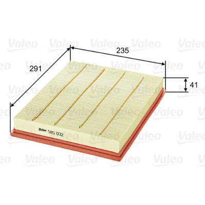Vzduchový filtr VALEO 585032 – Hledejceny.cz