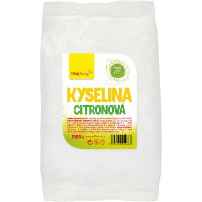 Wolfberry Kyselina citronová kyselina citronová v prášku 1000 g – Zbozi.Blesk.cz