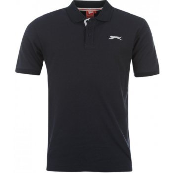 Slazenger Plain Polo Shirt Mens Black