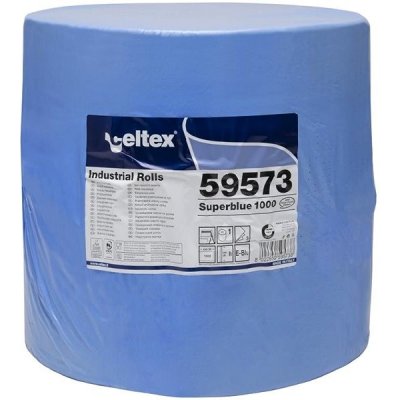 Celtex Průmyslová papírová utěrka SuperBlue 1000, šířka 36cm, 3vrstvy - 1ks – Zboží Dáma