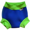 Kojenecké plavky Swim-nappy Plenka na plavání neopren modro-zelená neon
