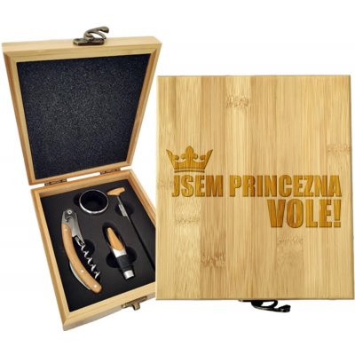 Sablio Dárková sada na víno Jsem princezna, vole!: 147×168×49 mm – Hledejceny.cz