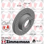 Brzdový kotouč ZIMMERMANN 590.2816.52 – Hledejceny.cz