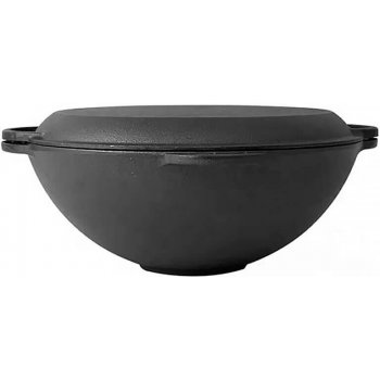 Perfect Home Litinový wok poklice pánev 3 v 1 37 cm
