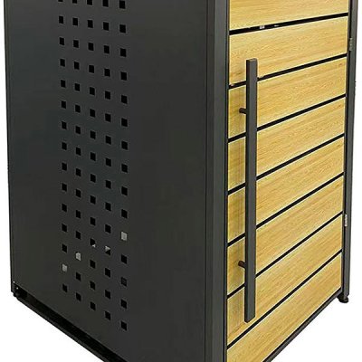 Scorpion elektro s.r.o Přístřešek na popelnici D03GW1 antracit/hnědý – Zboží Dáma