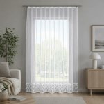 Dekorační žakárová záclona s řasící páskou DOUBLE 250 bílá 200x250 cm MyBestHome – Hledejceny.cz