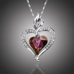 Éternelle Swarovski Elements true love srdíčko NH1013-11140206224801B Fialová – Hledejceny.cz