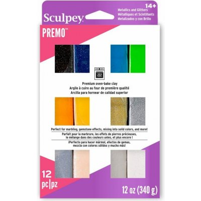 Sculpey PREMO Accents sada 340g 12 barev - 1 sada – Hledejceny.cz