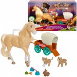 Mattel Spirit Untamed set Kůň a domácí zvířata Chica Lindy + příslušenství – Zboží Mobilmania
