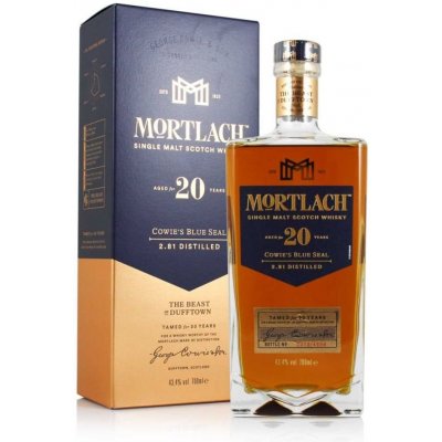 Mortlach Cowie’s Blue Seal Aged 20y 43,4% 0,7 l (karton) – Zbozi.Blesk.cz