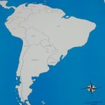 Montessori kontrolní mapa Jižní Amerika Nová s popisky – Zboží Dáma