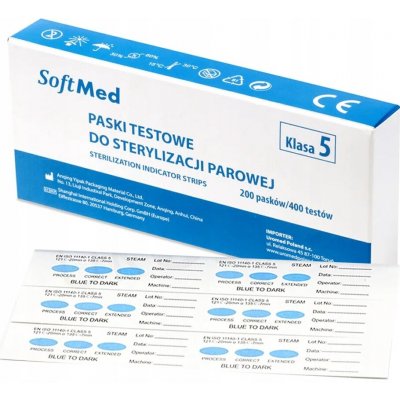 Test pro parní sterilizaci SoftMed třída V 200 ks – Hledejceny.cz
