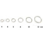 Spojovací kroužek, platinový, 6 mm – Zboží Dáma