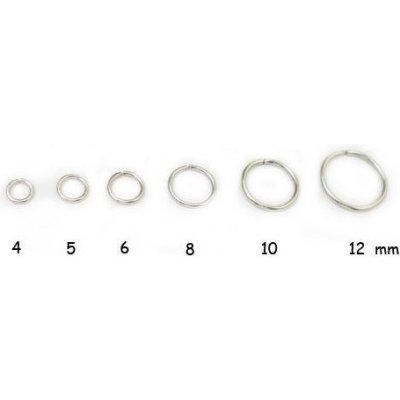 Spojovací kroužek, platinový, 6 mm – Zboží Dáma