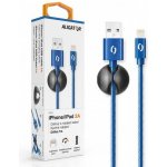 Aligator Datový kabel premium 2A Lightning, modrý DATKP14 – Zboží Mobilmania