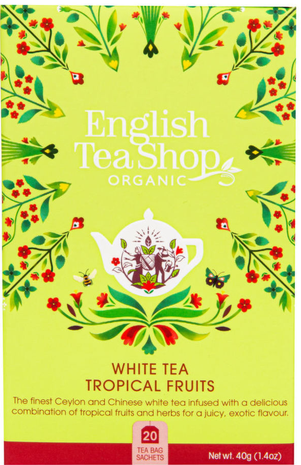 English Tea Shop Bio Čaj Bílý s tropickým ovocem 20 sáčků