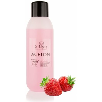 X Nails aceton remover JAHODA 500 ml – Zboží Mobilmania
