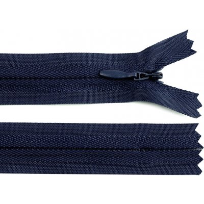Prima-obchod Spirálový zip skrytý No 3 délka 45 cm, barva 330 modrá tmavá – Hledejceny.cz