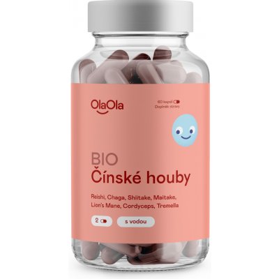 OlaOla BIO Čínské houby podporující dlouhověkost 60 kapslí – Hledejceny.cz