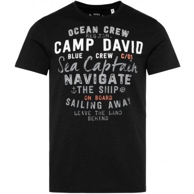 Camp David Pánské tričko černá – Zboží Dáma