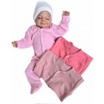 Kojenecké overaly 3kusy růžová kapučíno korálová – Hledejceny.cz