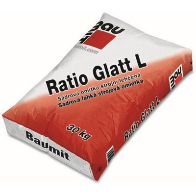 Omítka sádrová Baumit Ratio Glatt L hlazená 1 mm 30 kg – Hledejceny.cz