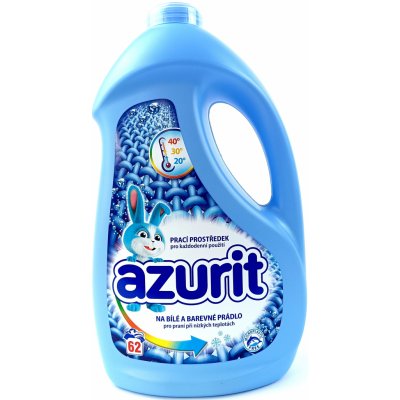 Azurit tekutý prací prostředek na bílé a barevné prádlo pro praní při nízkých teplotách 2,48 l 62 PD