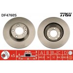 Brzdový kotouč TRW DF4760S