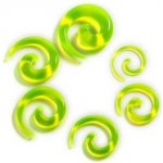 Šperky4U roztahovák do ucha spirála průhledná zelená EP1021-05 – Hledejceny.cz