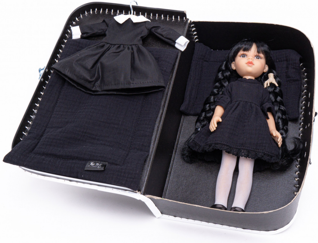 Lol v kufříku Paola Reina Byi Wednesday Addams School and Lace Dress